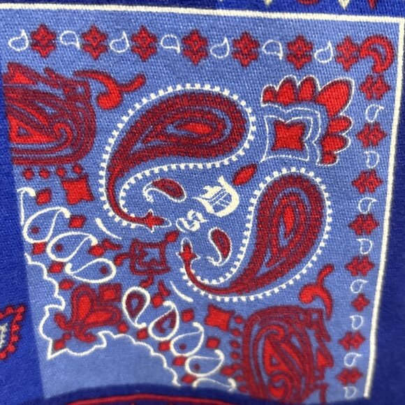 Snoop Dogg Dogg Supply Shirt Mens 2XL Blue Bandana Print Short Sleeve Cotton - Picture 4 of 9